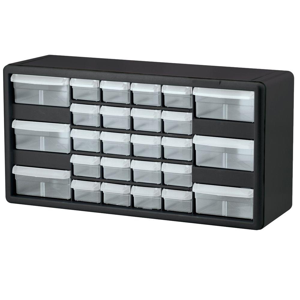 Black Cabinet With Clarified Drawers Akro Mils Small Parts Organizers 10126 64 1000 