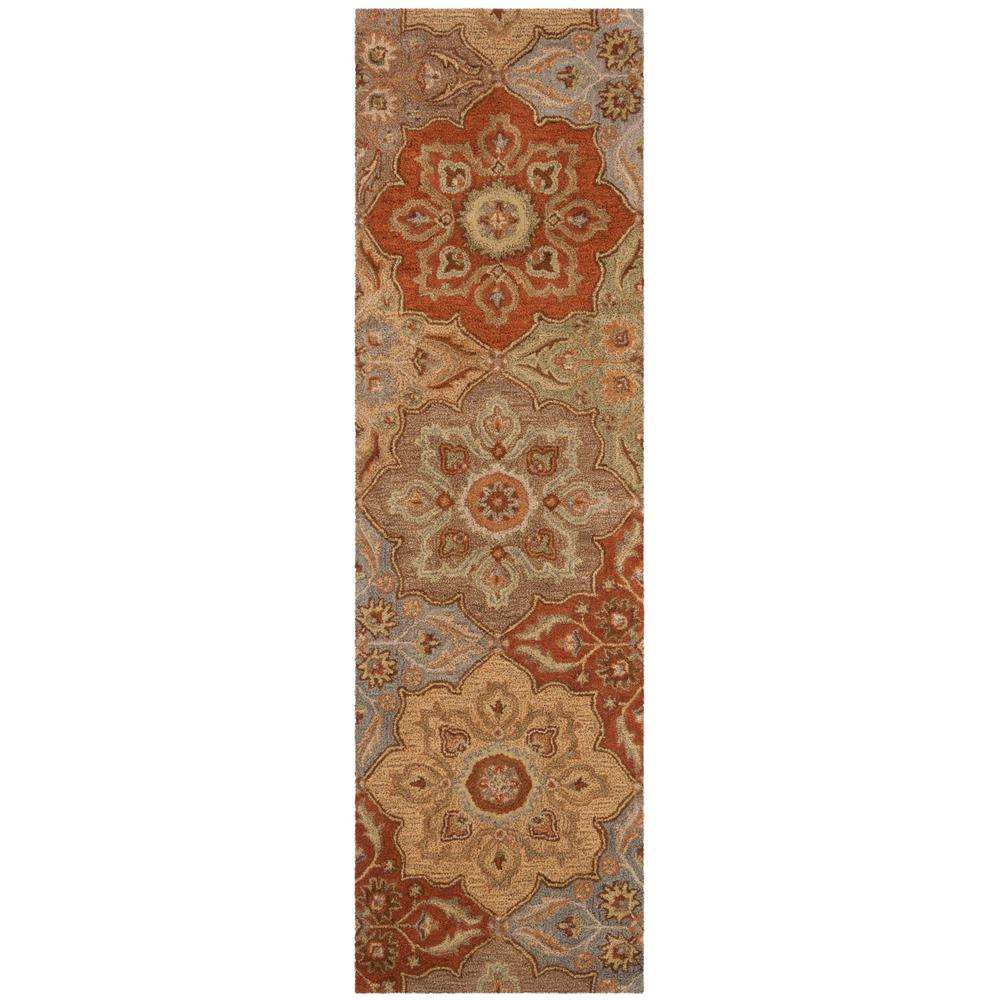 Safavieh Heritage Multi 2 ft. x 8 ft. Runner RugHG273A28 The Home Depot