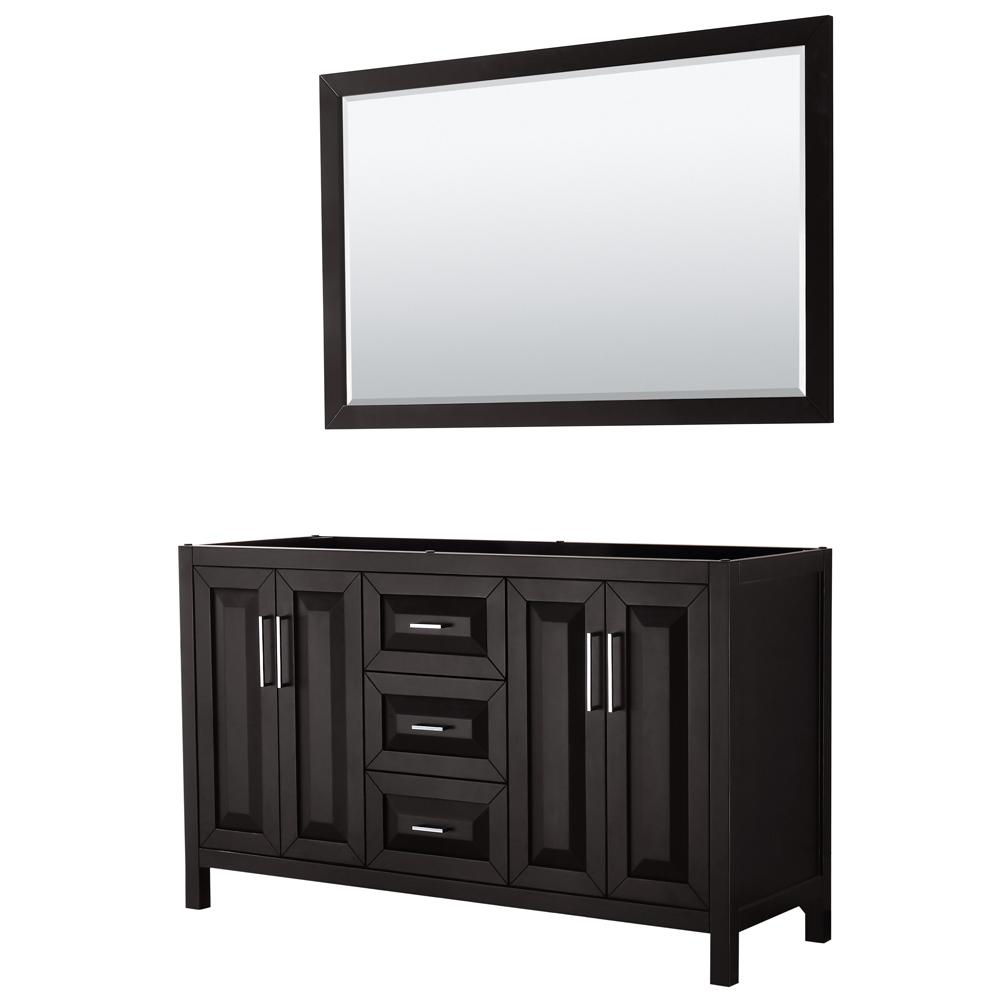 Wyndham Collection Daria 59 In Double Bathroom Vanity Cabinet Only Double Bathroom Vanity Cabinet Only With 58 In