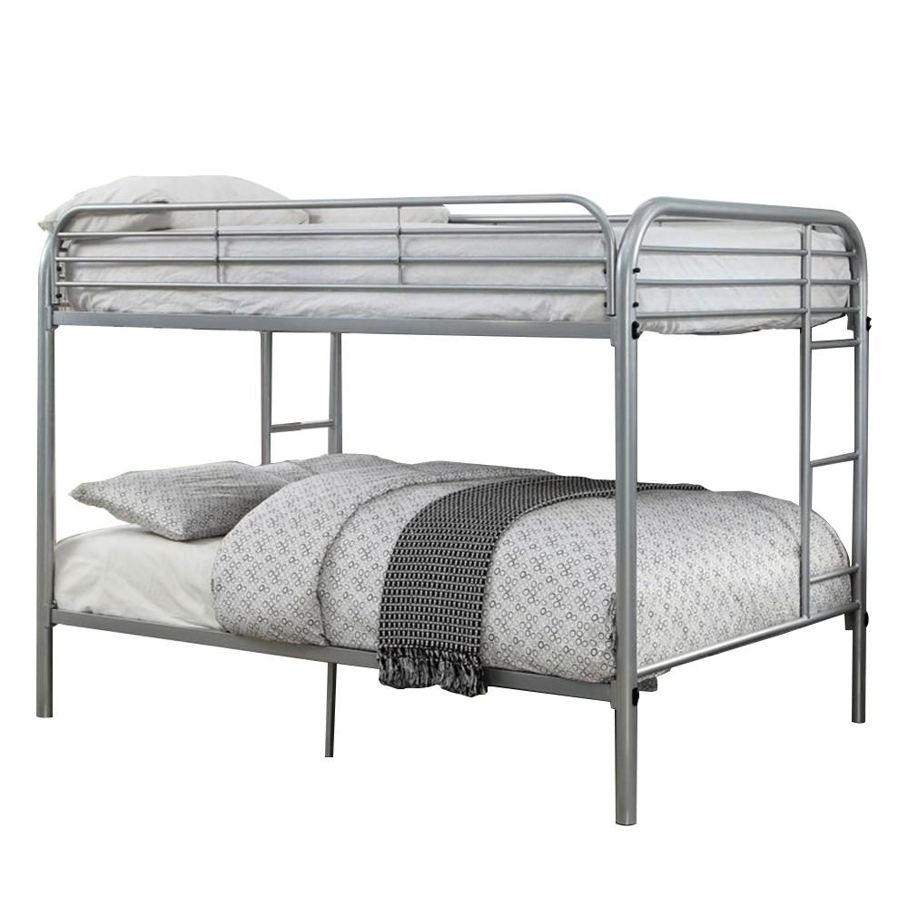 silver bunk beds