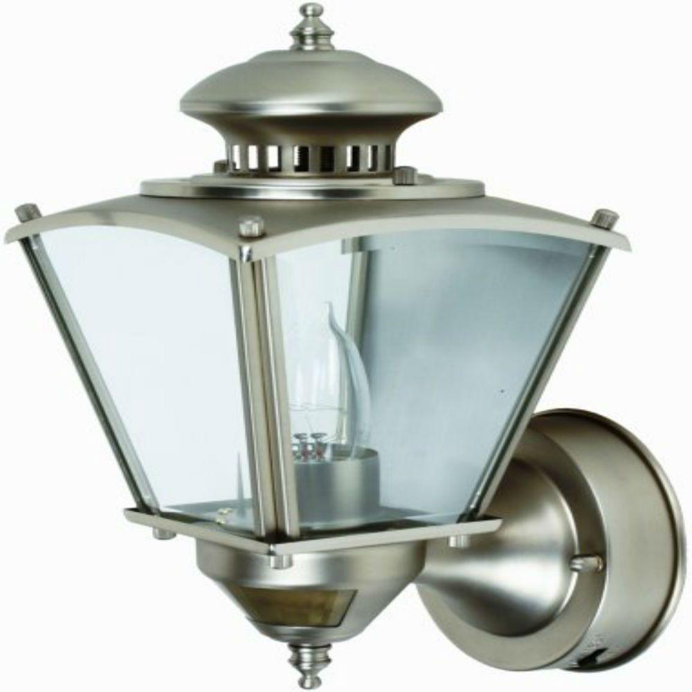 Low Voltage Pick Up Today Motion Sensing Outdoor Wall Mounted Beveled Glass Coach 1 Light Pewter Motion Activated Outdoor Dusk To Dawn
