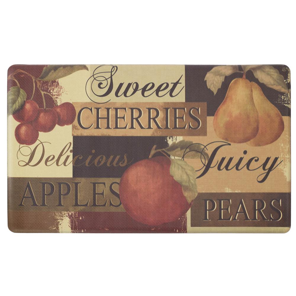 Laura Ashley Chef Gear Scrumptious Fruit 24 In X 36 In Pvc