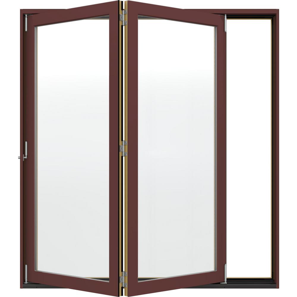 Jeld Wen 72 In X 80 In W 4500 Redwood Clad Wood Right Hand Full