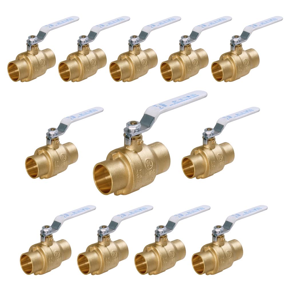 Midline Valve 11/4 in. SWT x 11/4 in. SWT Premium Brass Full Port