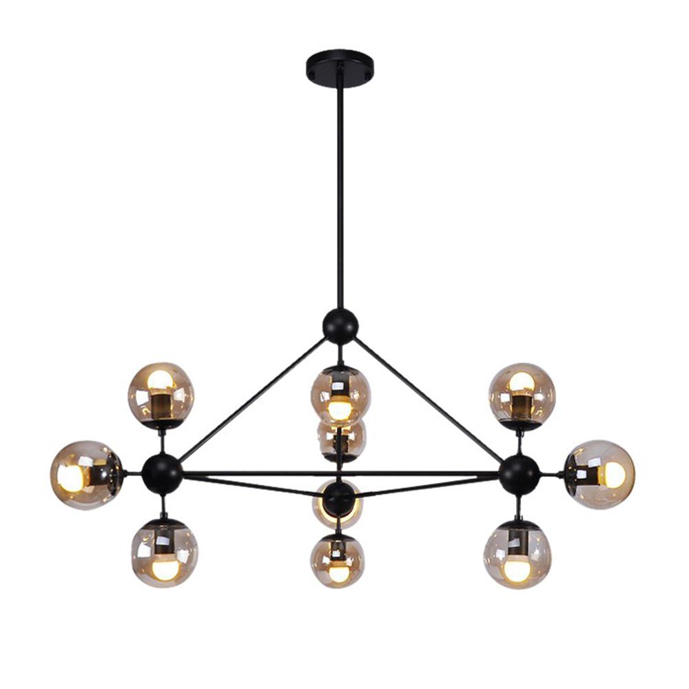 black mid century modern chandelier