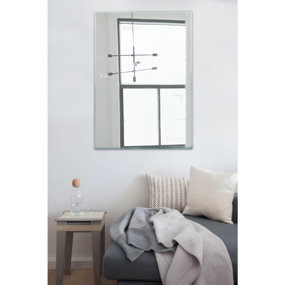 Light In The Dark 30 X 40 Rectangle Wall Mounted Frameless Light In The Dark 30 X 40 Rectangle Wall Mounted Frameless Mirror Beveled Edge With Strong Panel Hangs Horizontal And Vertical Litd Mp3040