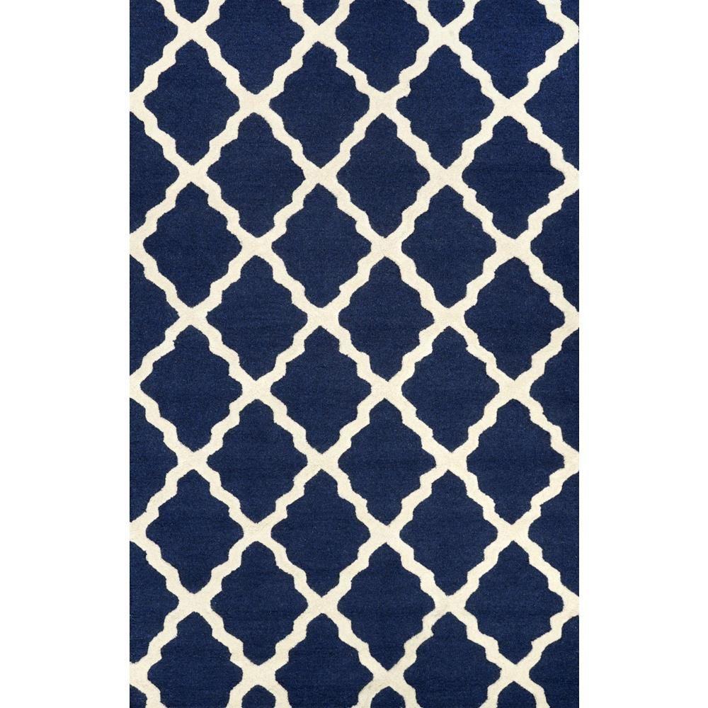 Nuloom Trellis Navy Blue 9 Ft X 12 Area Rug Mtvs27d 860116 Nuloom Trellis Navy Blue 9 Ft X 12 Area Rug