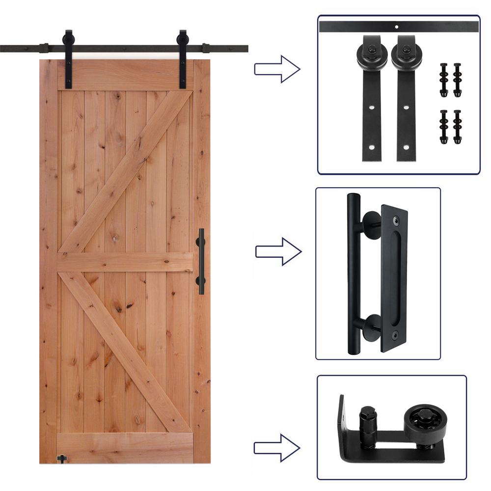 36 in. x 84 in. Assembled British Brace Unfinished Hardwood Interior ...