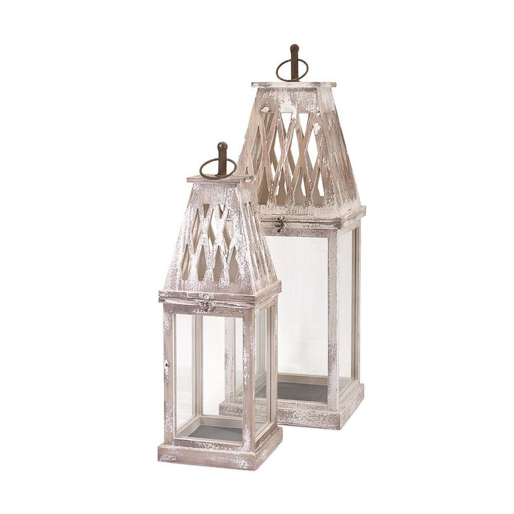 Luna Multi Color Ceramic And Iron Lanterns (set Of 3)-69253-3 - The 