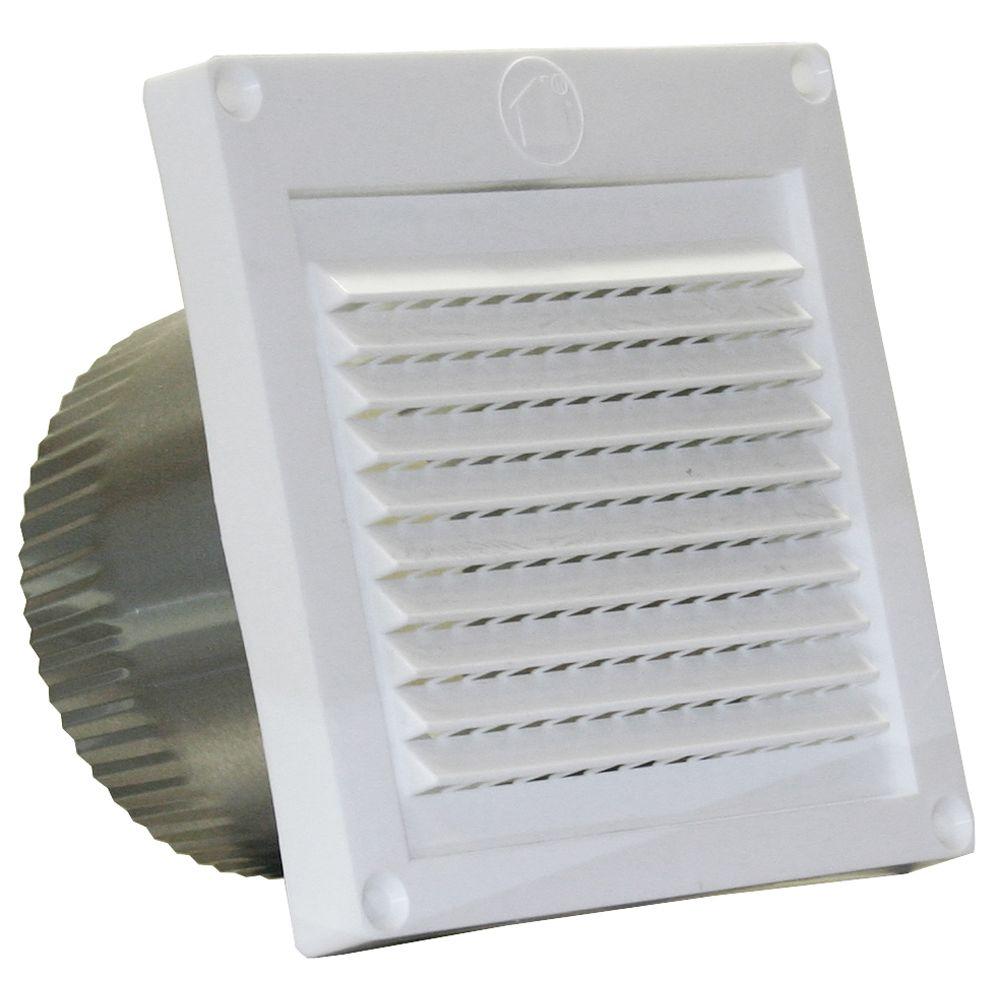 SpeediProducts 3 in. Micro Louver Eave Vent in WhiteEXEVML 03 The