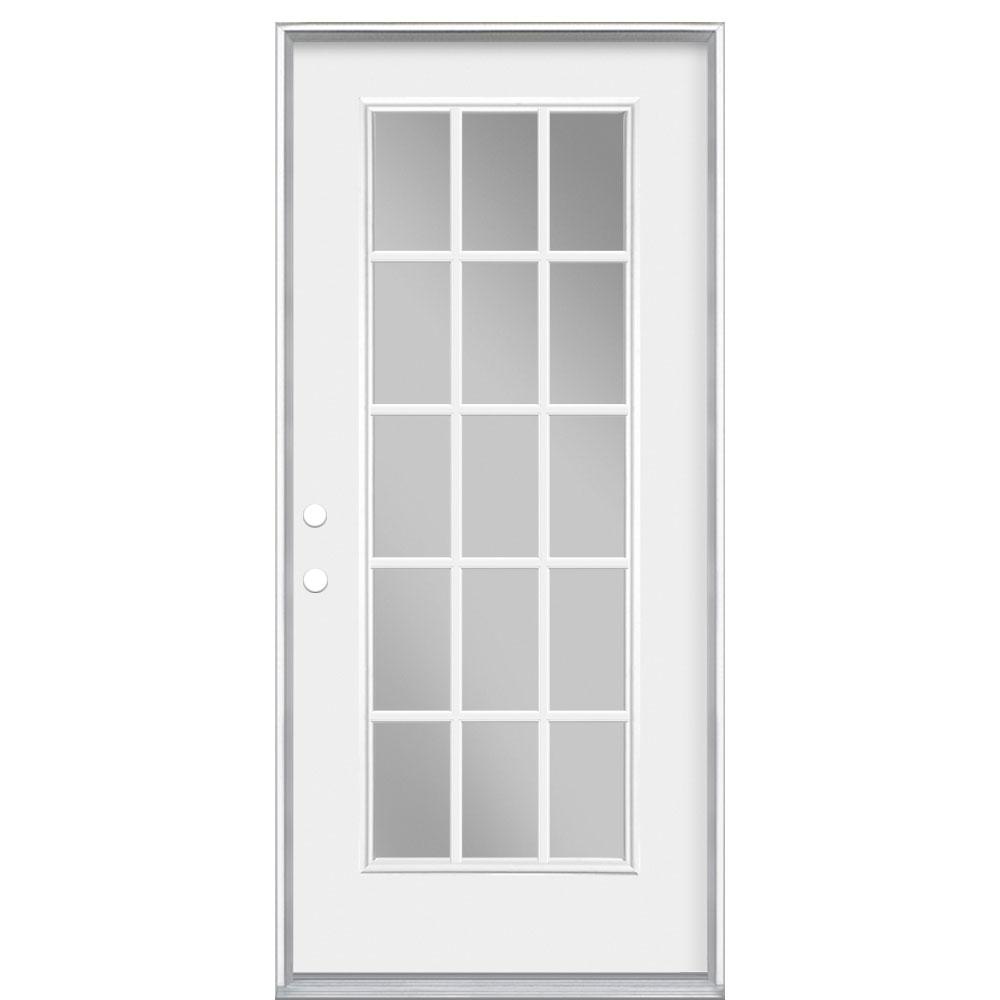 Masonite 36 in. x 80 in. Premium 15 Lite RightHand