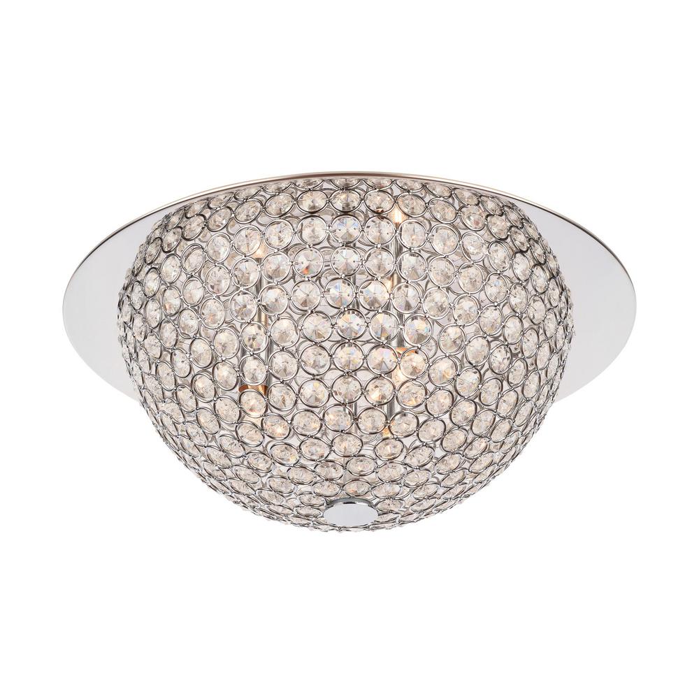 Home Decorators Collection Mosby 3 Light Flush Ceiling Light