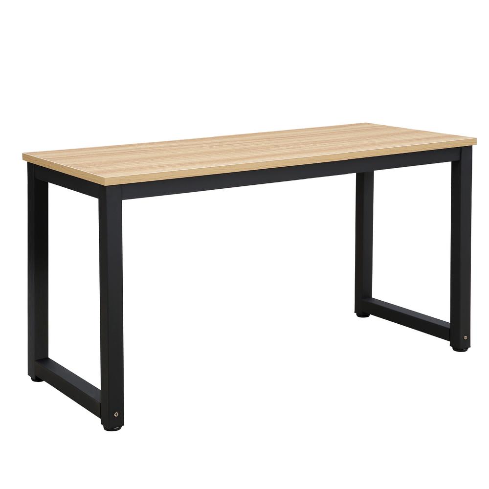 Onespace Loft Classic Oak Writing Desk With Steel Frame Wood