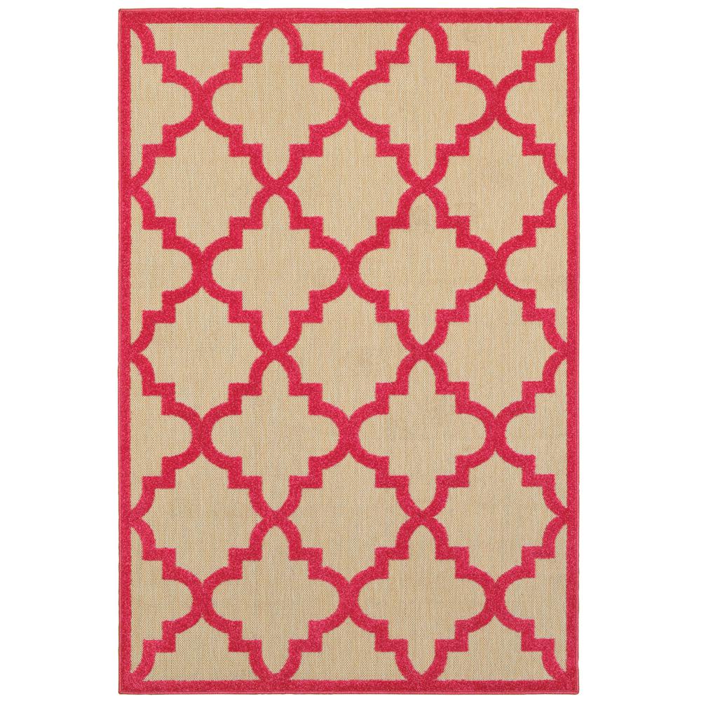 Home Decorators Collection Marina Pink 7 ft. x 10 ft. Outdoor Area Rug