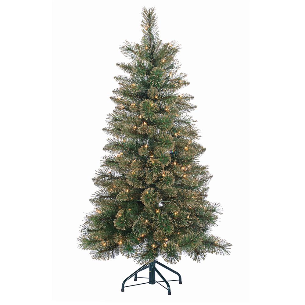 UPC 017816330917 product image for 4.5 ft. Mixed Hard Needle Cashmere Pine Artificial Christmas Tree with 150 UL Cl | upcitemdb.com