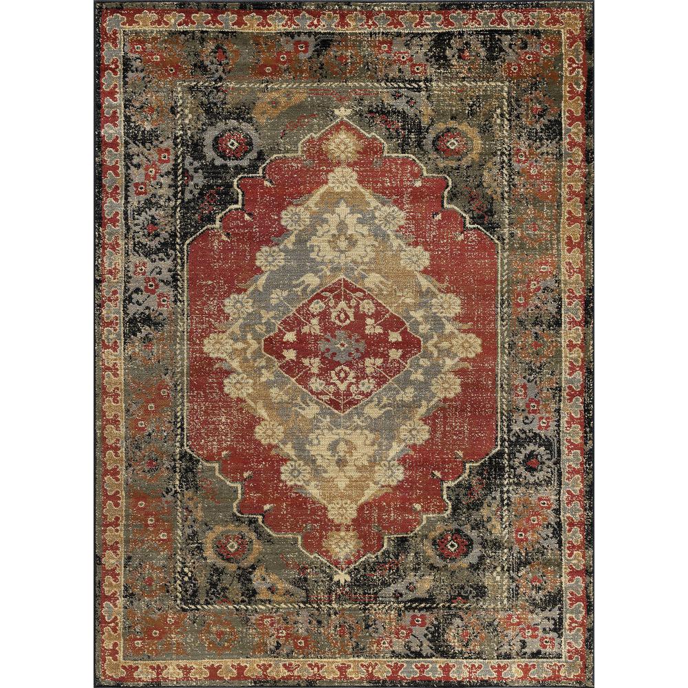 Tayse Rugs Sensation Red 8 Ft 9 In X 12 3 Area Rug