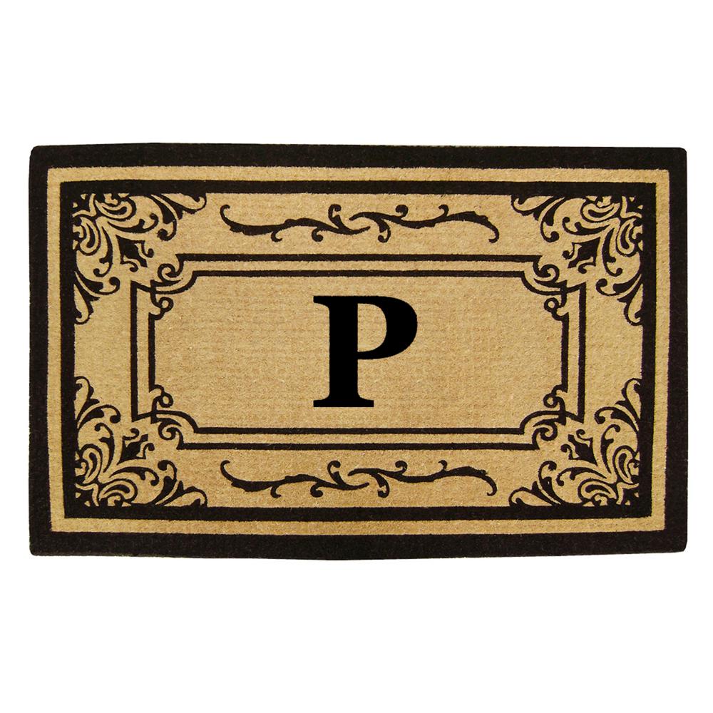 Nedia Home 18 In X 30 In Georgetown Heavy Duty Coco Monogrammed