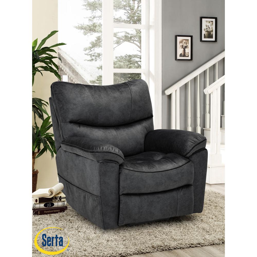 Serta Deerfield Dark Gray Multi Function Lift Chair Recliner, Solid Hardwood Frame and Memory Foam Cushions, Dark Grey was $857.79 now $498.69 (42.0% off)