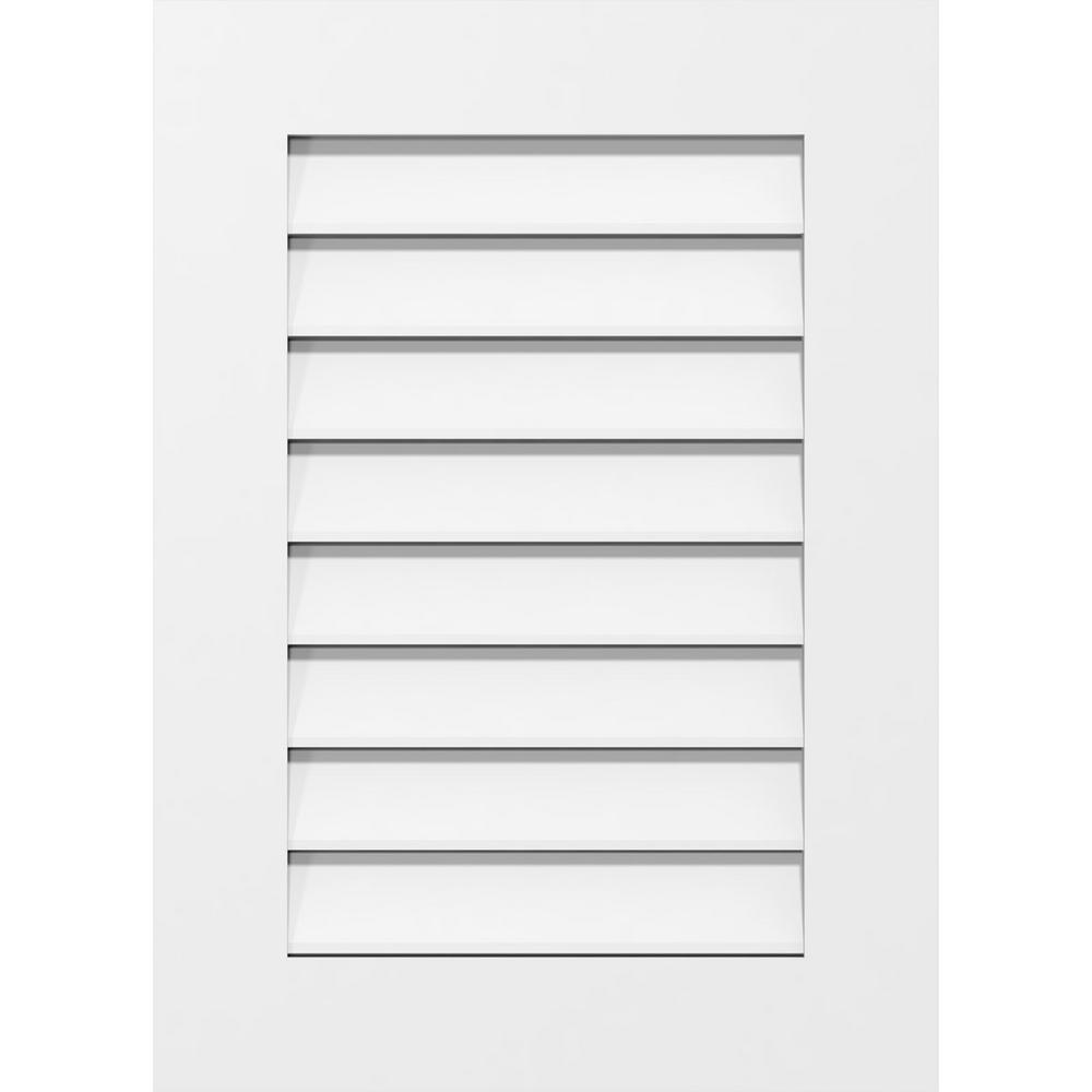Ekena Millwork 26 In X 22 In Vertical Surface Mount Pvc Gable