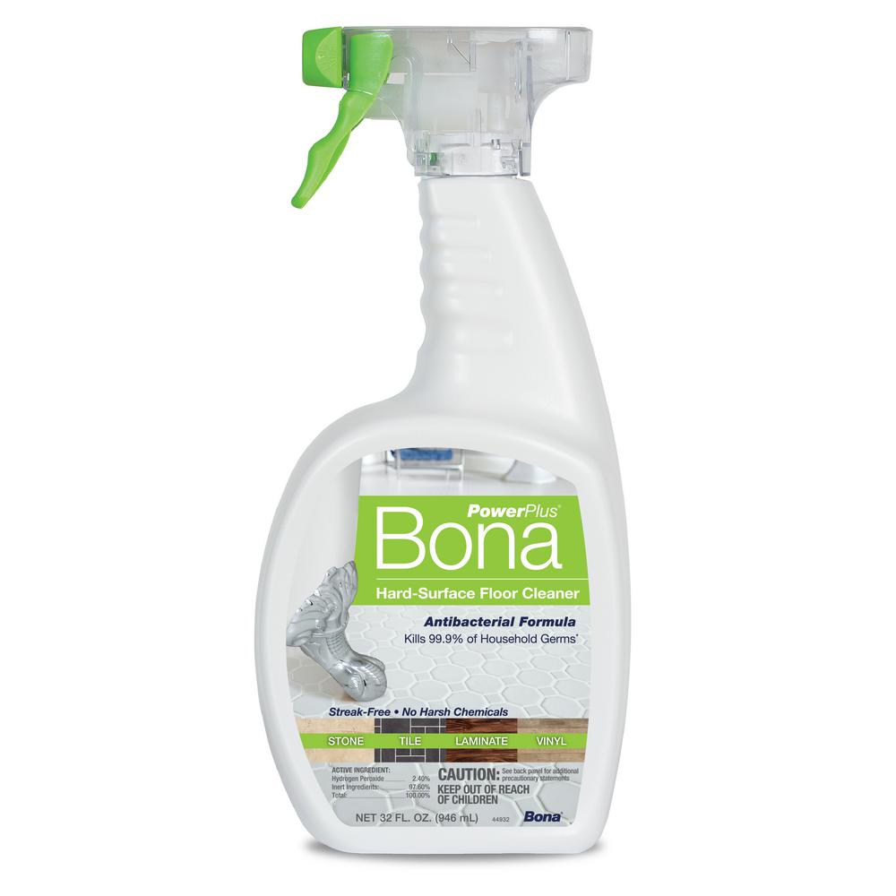 Bona Powerplus Wm Antibacterial Floor Cleaner Liquid 32 Oz Spray Bottle Brickseek