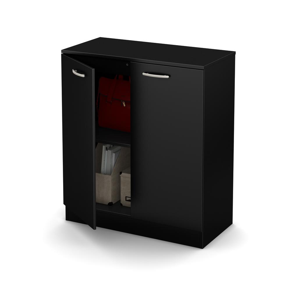 South S As Pure Black Storage Cabinet 10179 The Home Depot