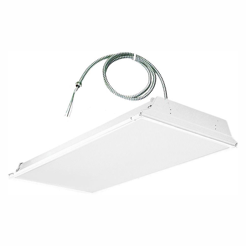 Envirolite 2 Ft X 4 Ft White Lens Led Backlit Grid Ceiling