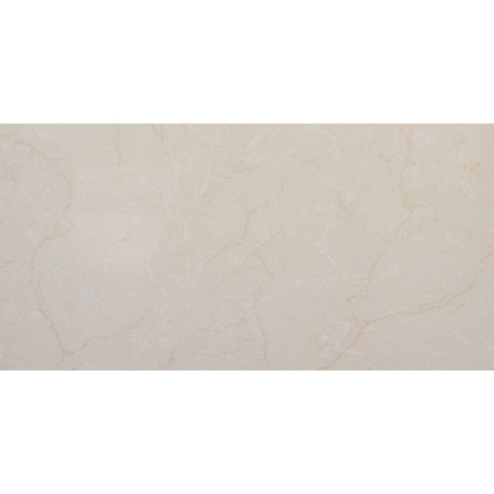Msi Carrara 12 In X 24 Polished Porcelain Floor And Wall Tile Monterosa Beige 12 In X 24 Polished Porcelain Floor And