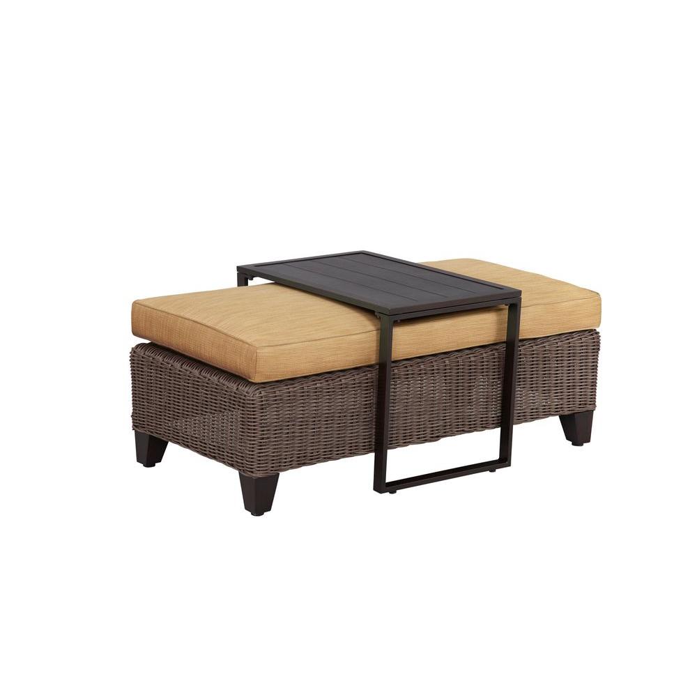 Brown Jordan Vineyard Patio Ottoman Coffee Table With