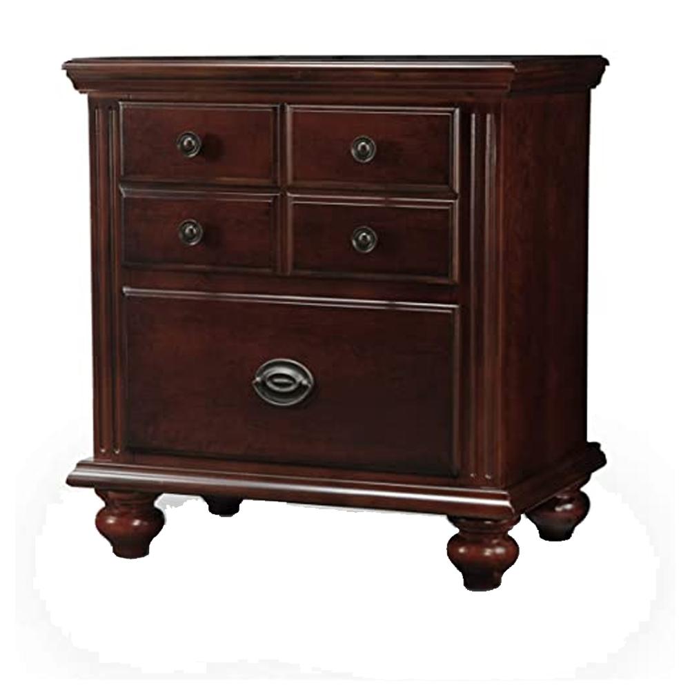 William S Home Furnishing Gabrielle Ii Cherry Night Stand Cm7083n The Home Depot