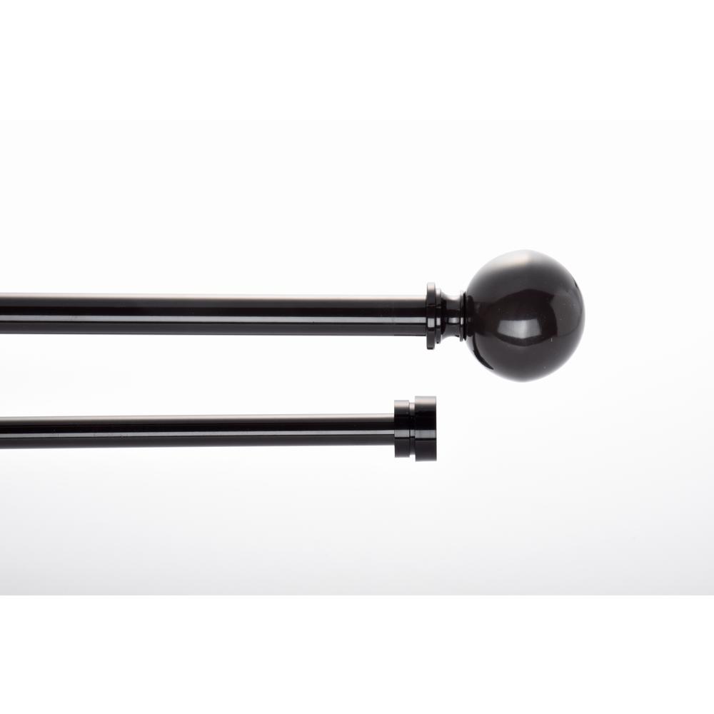 66 120 In Telescoping 3 4 In Ball Double Drapery Rod Set In