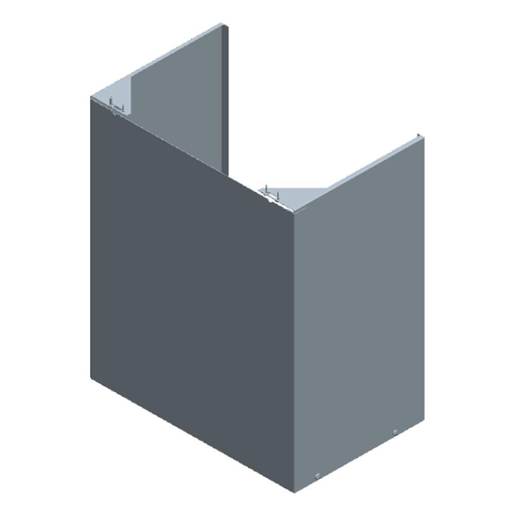 Rheem Cosmetic Pipe Cover Outdoor in Grey for Tankless Gas Water Heater