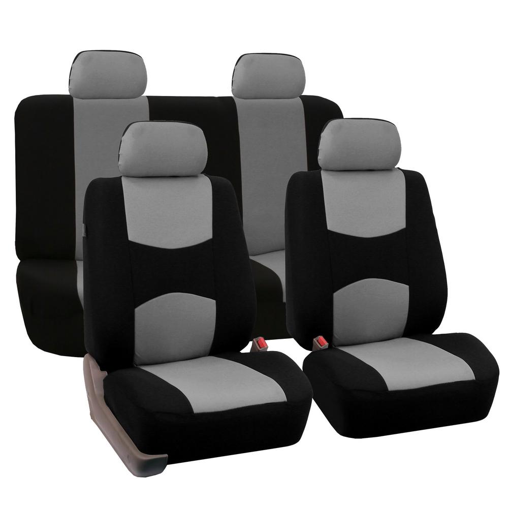 FH-FB050114 Univerisal Car Seat Cover Full Set Fb050 Gray/black