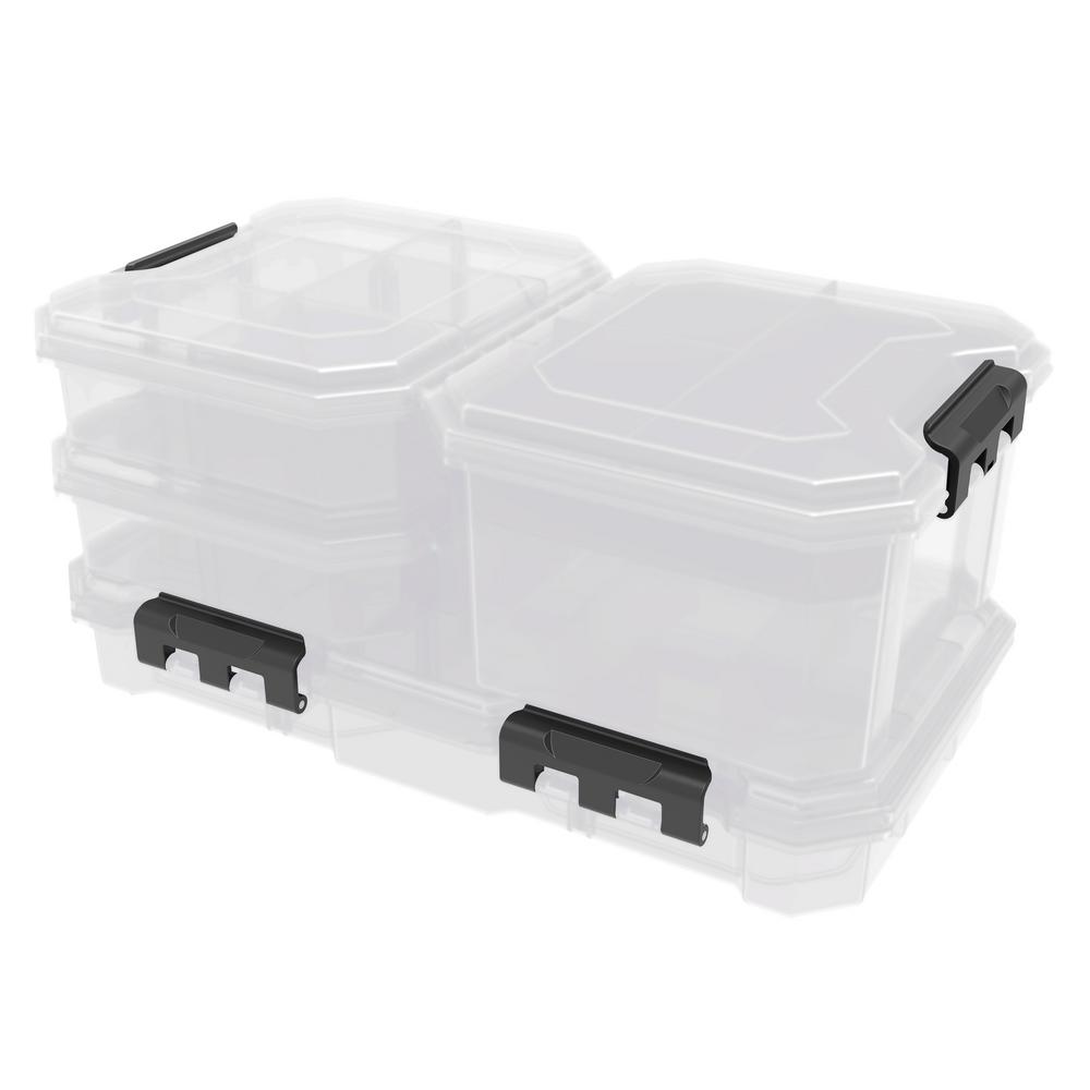 Husky 29-Compartments Small Parts Organizer Storage Bin Set, Clear and ...