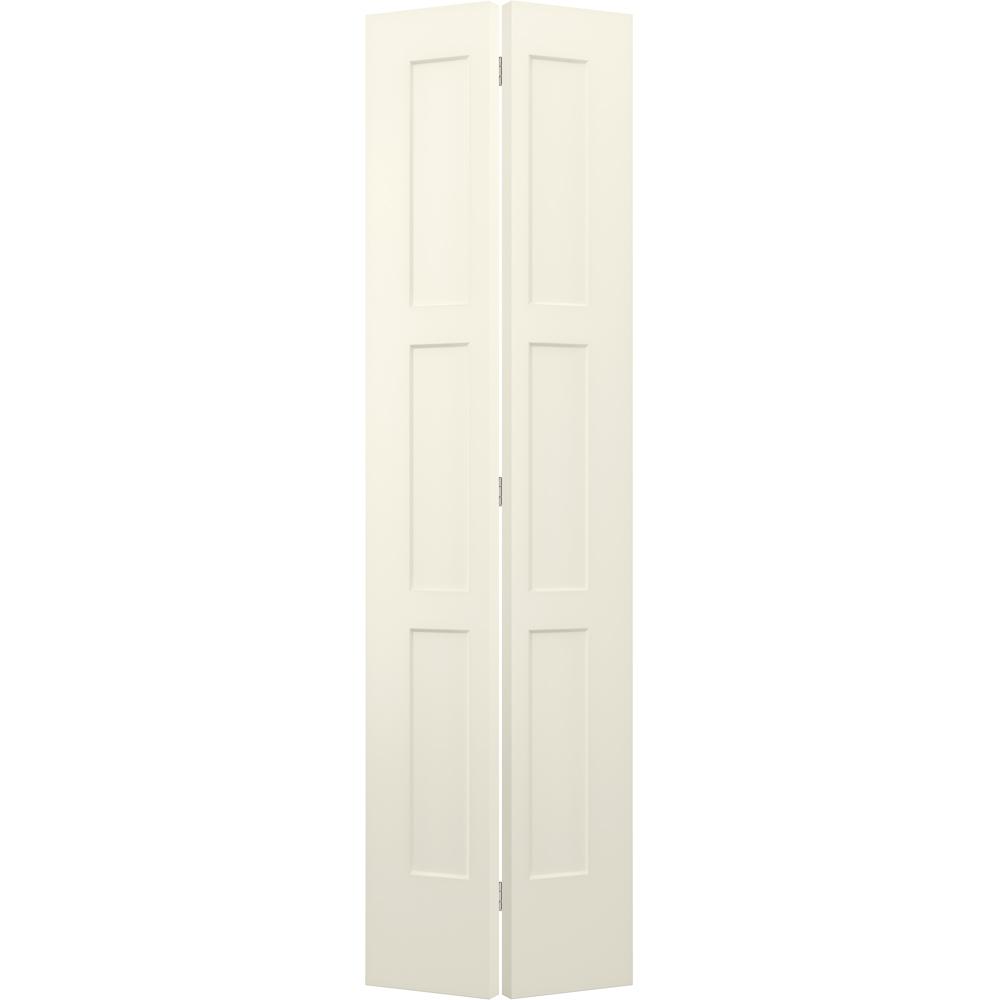 Jeld Wen 24 In X 96 In Birkdale French Vanilla Paint Smooth Hollow Core Molded Composite Interior Closet Bi Fold Door