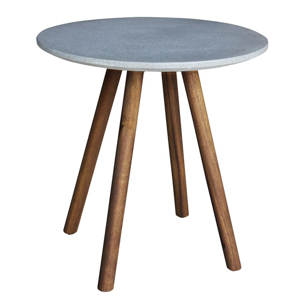 Wood Outdoor Side Tables Patio Tables The Home Depot