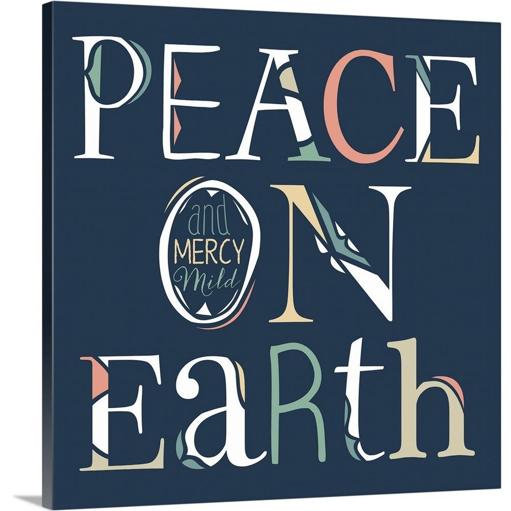 Peace Joy Love Poster Print by Cindy Shamp 24 x 24