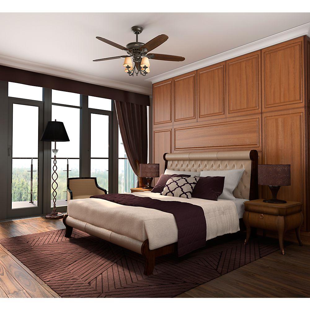 Hunter Cortland 54 In Indoor New Bronze Ceiling Fan With Light