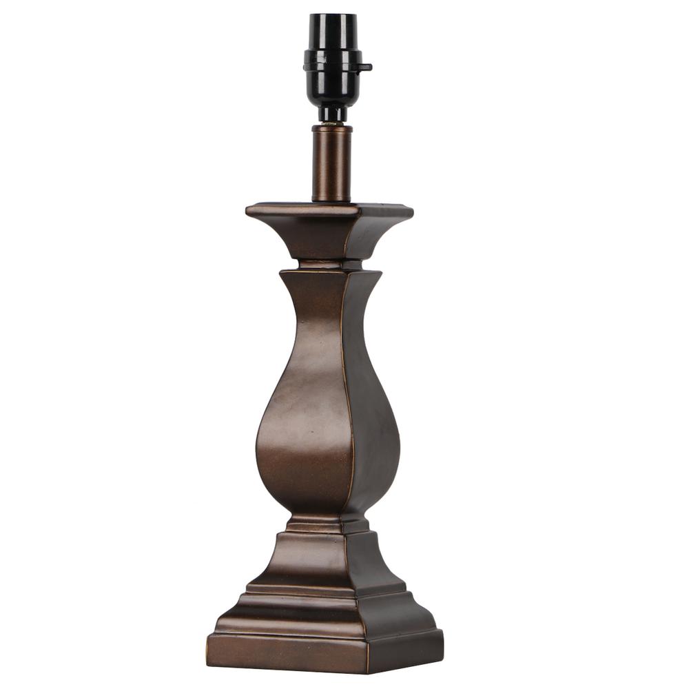 Hampton Bay Mix and Match 17 in. H Light Oil Rubbed Bronze Midsize Lamp