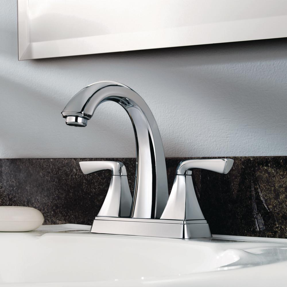 Pfister Selia 4 In Centerset 2 Handle Bathroom Faucet In Polished