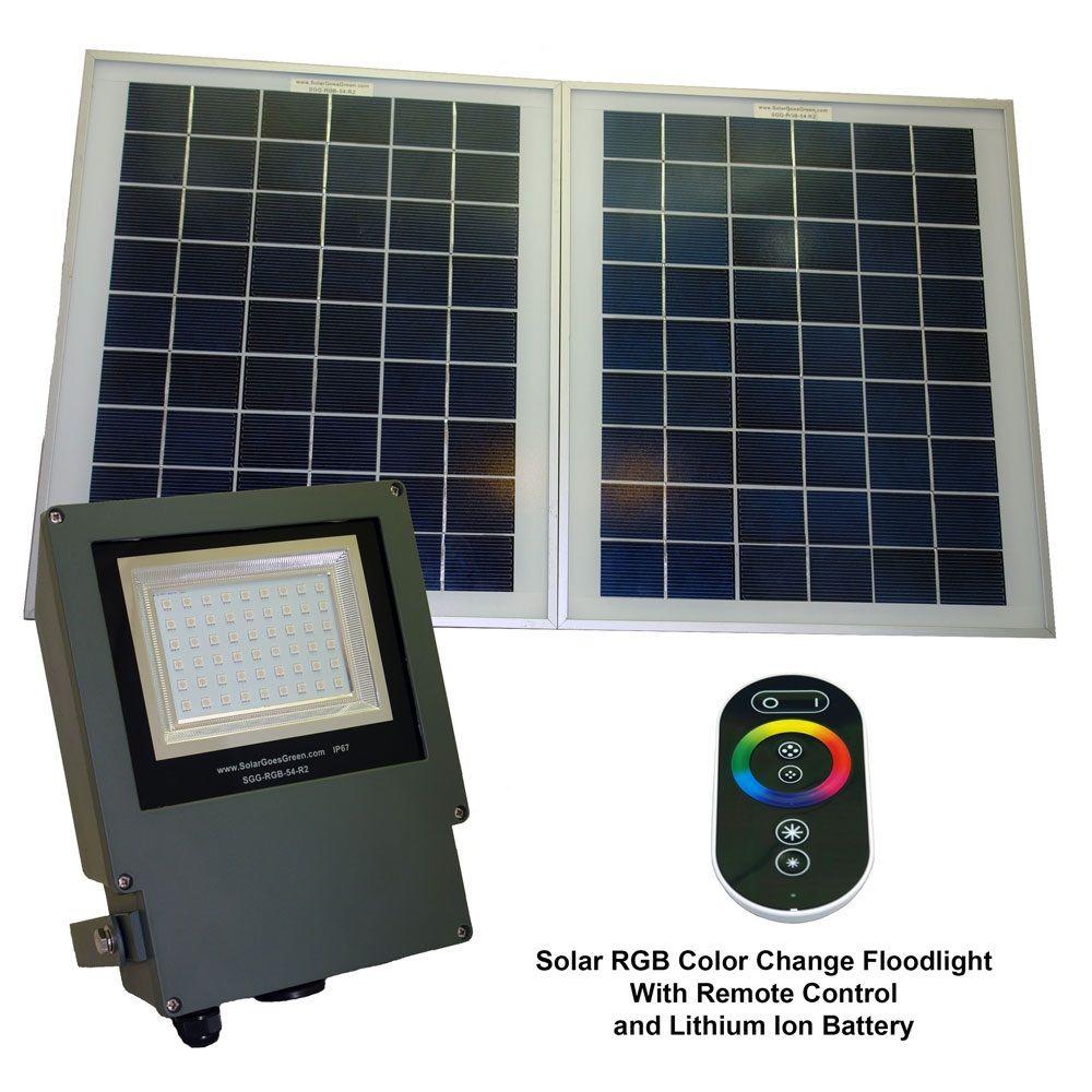 Solar Goes Green Landscape Flood Lights Lighting The Solar Grey Color Led Changing Outdoor Flood Light With Remote Control