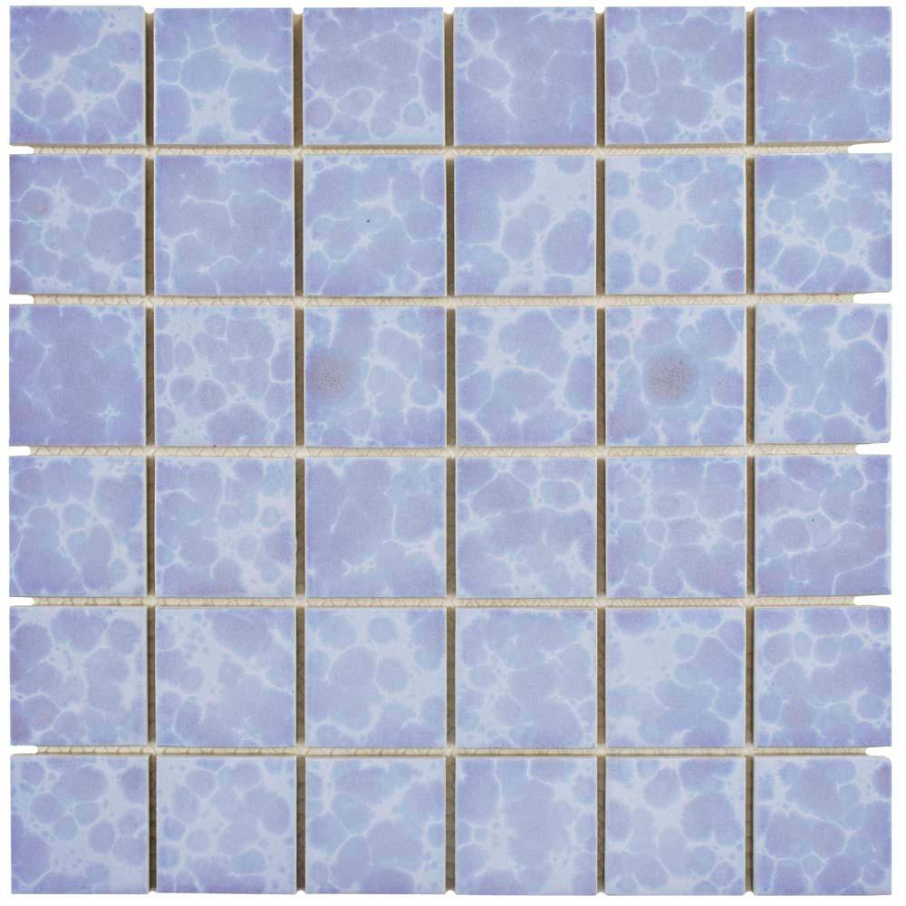 Blue - Mosaic Tile - Tile - The Home Depot