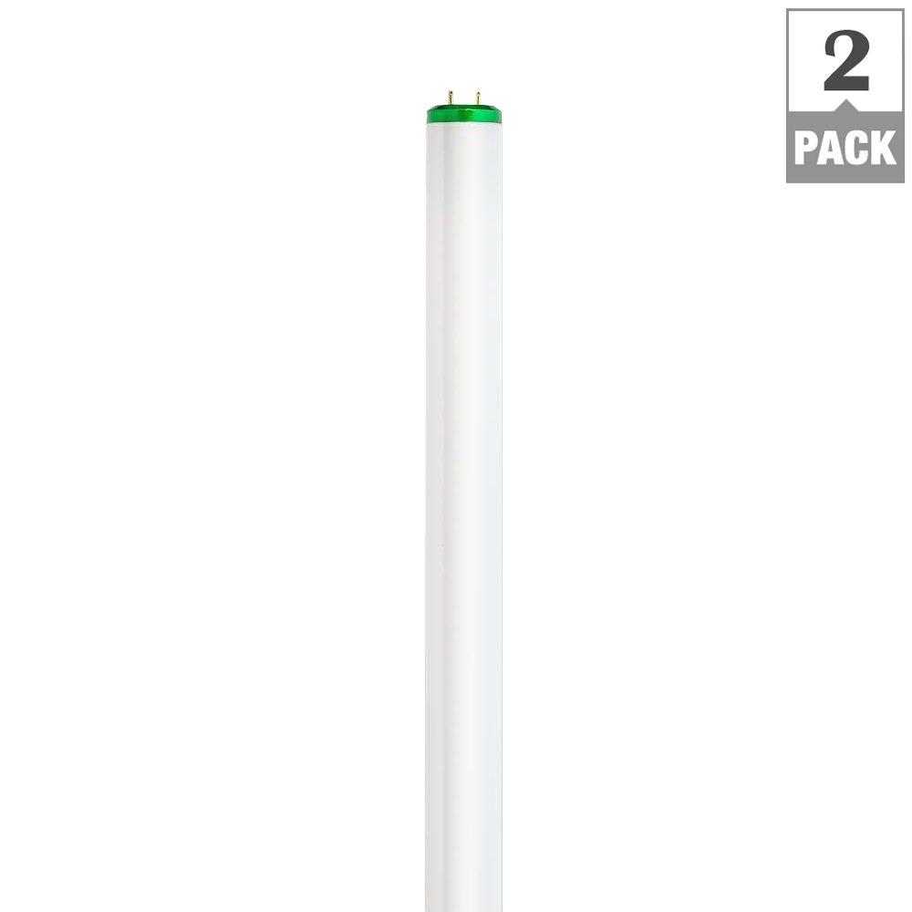 T8 Fluorescent Light Bulbs The Home Depot 32 Watt 4 Ft Alto Linear T8 Fluorescent Light Bulb Cool White