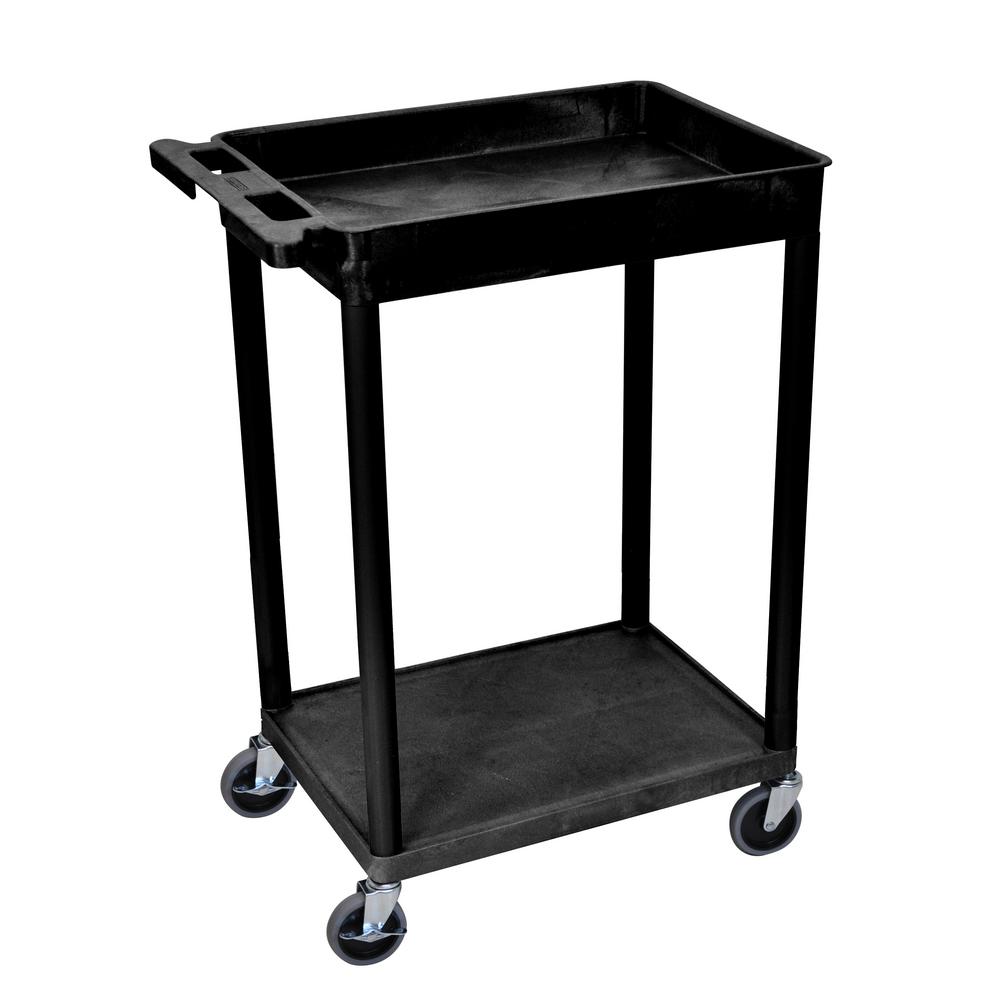 Husky 37 in. Mobile Job Box Utility Cart Black209261 The Home Depot