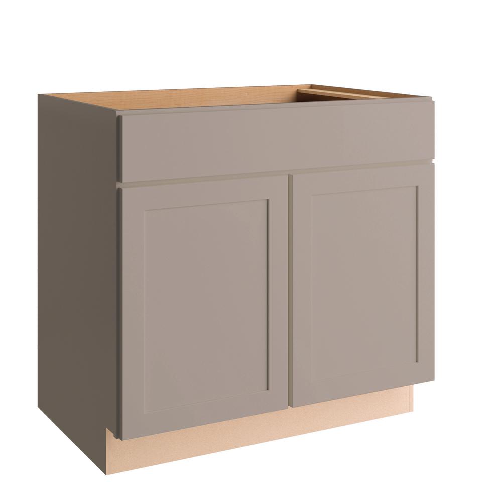 Hampton Bay Courtland Shaker Assembled 36 in. x 34.5 in. x 24 in. Stock