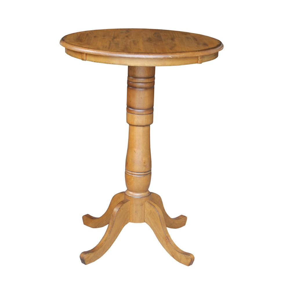 International Concepts Dining Essentials Distressed Pecan Pub Table International Concepts Dining Essentials Distressed Pecan Pub Table