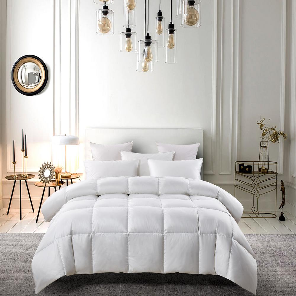 Reviews For Serta 300tc Year Round Warmth White Twin Size White Down Fiber And White Feather Fiber Comforter Se010214 The Home Depot