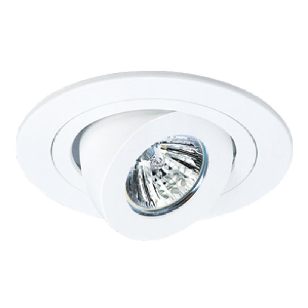 Halo 4 in. Satin White Recessed Ceiling Light Cone Trim with Specular