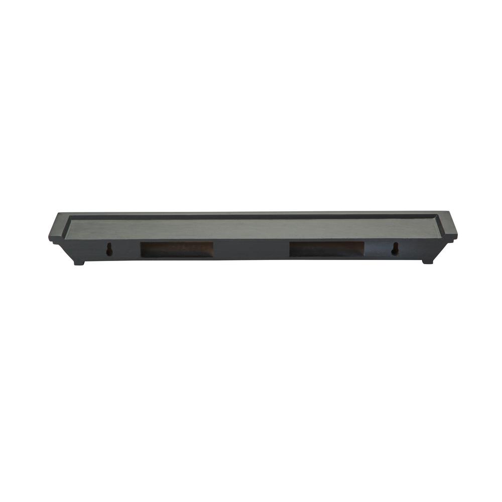 Knape Vogt 24 In W X 4 In D Wall Mounted Black Decorative