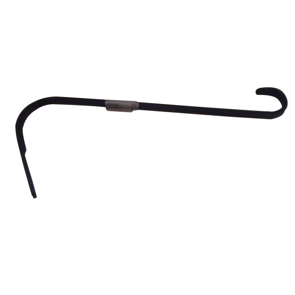 16 in. x 0.354 in. x 5.94 in. Black Iron Curved Plant