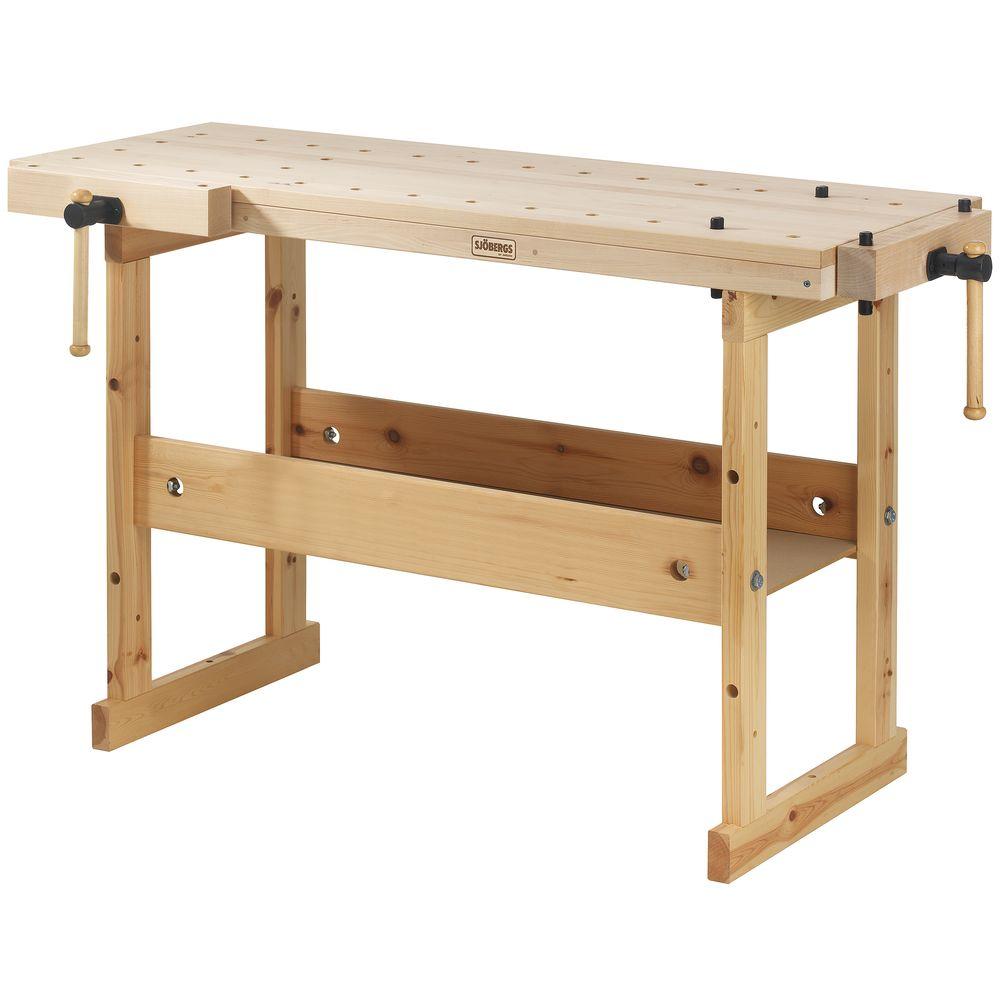 Sjobergs Hobby Plus 39 in. Workbench with Birch-SJO-33283 